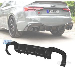 DIFFUSORE AUDI A5 S LINE 21- LOOK S5 NERO LUCIDO