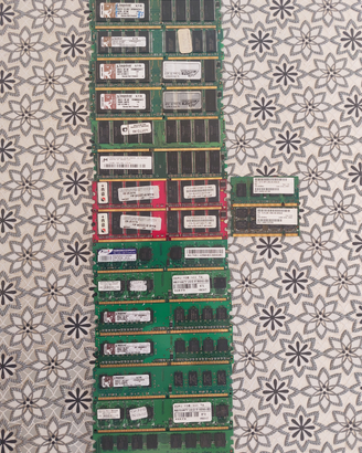 Ram DDR1 DDR2 vari tipi computer PC