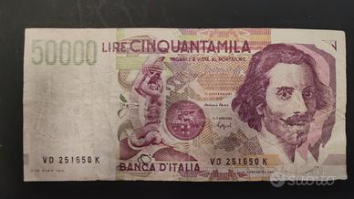 BANCONOTA LIRE 50000