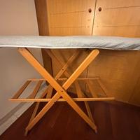 Asse da stiro Valsecchi con struttura in legno mas