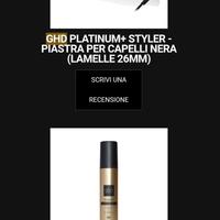piastra capelli Ghd platinum +style piastre 26 mm 
