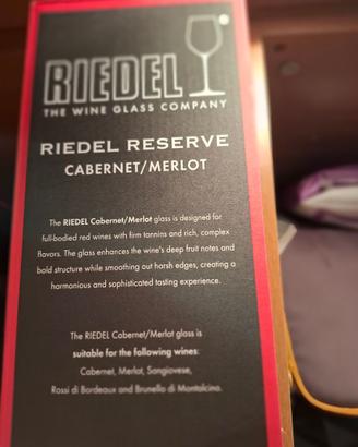 CABERNET-MERLOT  bicchieri Riedel – coppia