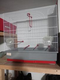 Gabbia per volatili come nuova misure 58x58x34 