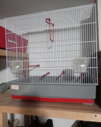 Gabbia per volatili come nuova misure 58x58x34 