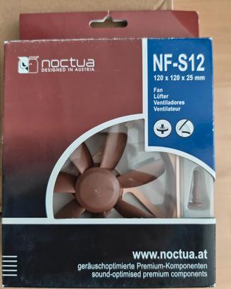Ventola PC Noctua NF-S12 (120mm) Silenziosa, NUOVA