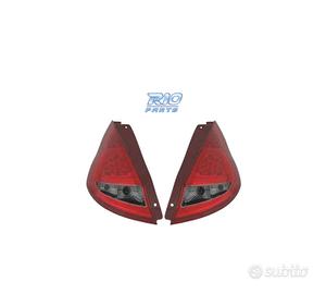 FANALI PER FORD FIESTA MK7 08-12 LED ROSSO AFFUMIC