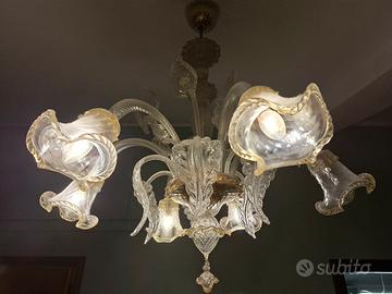Lampadario Murano Originale – Cristallo e 