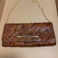 Pochette Vintage in pelle di serpente