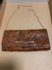 Pochette Vintage in pelle di serpente