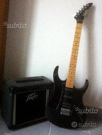 Chitarra elettrica vester con amplificatore