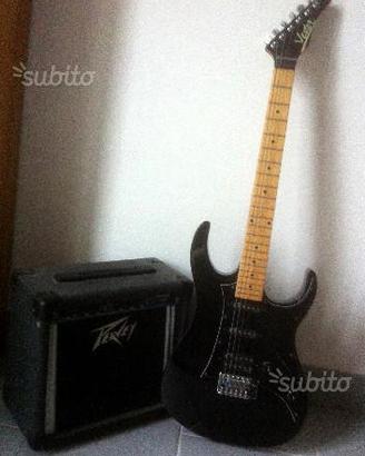 Chitarra elettrica vester con amplificatore