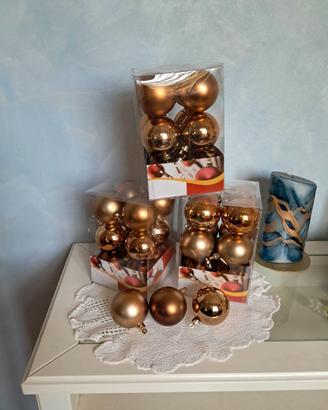 Set decorazioni Natale oro
