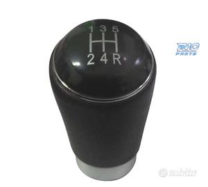 MANOPOLE CAMBIO CORTO IN PELLE NERA