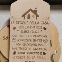 tagliere regole della casa 