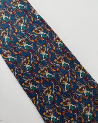 cravatta seta vintage Salvatore Ferragamo