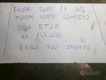 Motore usato fiesta 2011 1.4 gpl rtja