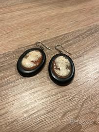 Orecchini vintage con cameo