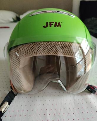 Casco moto bambino JM 52 - Mod. 705 Verde
