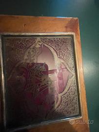 Scatola 1940 in legno pregiato