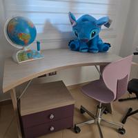 Set scrivania sedia comodino