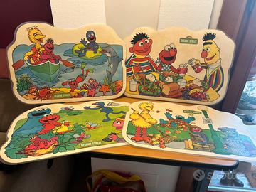 Set 4 Tovagliette Americane Vintage SESAME STREET
