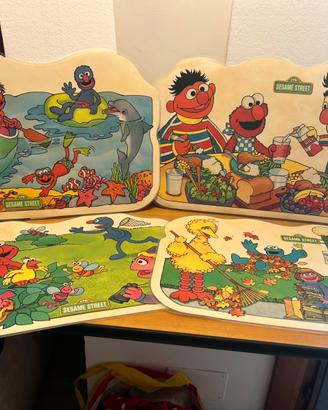 Set 4 Tovagliette Americane Vintage SESAME STREET
