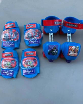 Set pattini roller skate bambino 