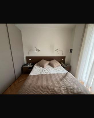 Letto matrimoniale contenitore + 2 comodini