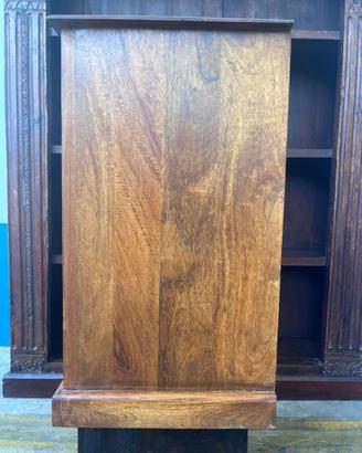 Mobile Portabottiglie in Legno Massello 1 Casseto
