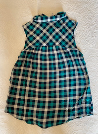 Camicia scozzese senza maniche