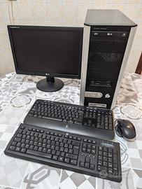 PC fisso + monitor + webcam + wifi