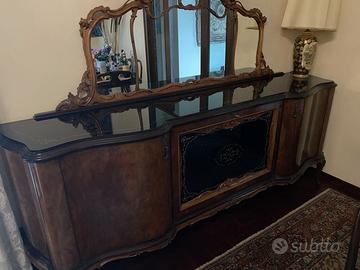 credenza classica con specchiera intagliata – radi