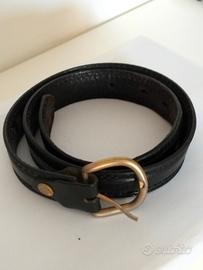  Cintura Manuel Fantoni 85 cm – Vera Pelle Nera e 