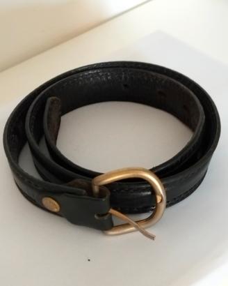  Cintura Manuel Fantoni 85 cm – Vera Pelle Nera e 