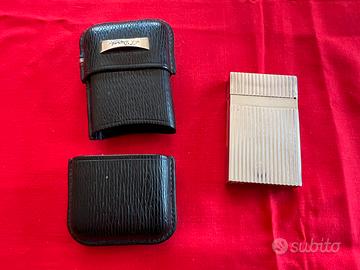ACCENDINO ST DUPONT GUILLOCHÉ ARGENTO
