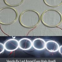 6x Led Angel Eyes Halo Anelli Luci Kit Fari