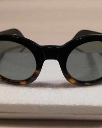 OCCHIALI DA SOLE "SHIRO BLACK/AVANA" FORMA ROTONDA