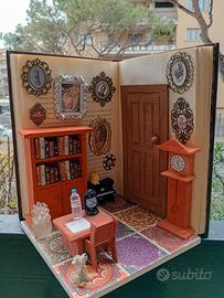 Libro/scultura DIORAMA (fermalibri)