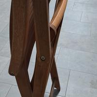 4 sedie da giardino legno pieghevoli 