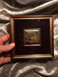 Quadro ARGENTO 925 Fiaschetto e salame