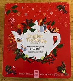 Scatola di latta VUOTA the english tea shop rossa