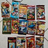 Lotto bustine lamincards Dragon ball sigillate