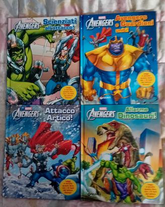 Lotto 4 Libri Marvel Avengers-Giunti 2015