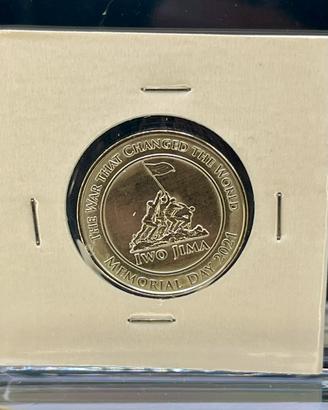 Moneta Medaglia Iwo Jima WWII Museum 2021