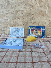 Gioco di pittura con tigre da colorare CreArt