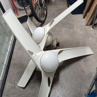 Lampadario con ventola e telecomando