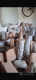 Sculture di granito sardo scolpite a mano
