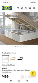Letto matrimoniale contenitore Ikea Malm