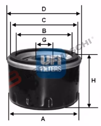 FILTRO OLIO MOTO GUZZI 850/1000 UFI 23.149.00