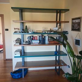 Libreria in legno massello 6 ripiani-ottime condiz